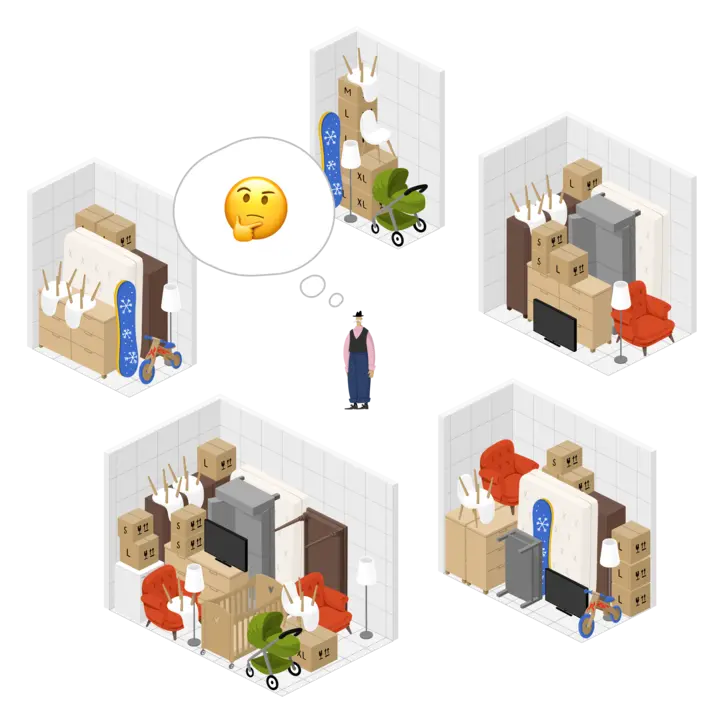 Space Plus — Lagerraumgrößen und Preise